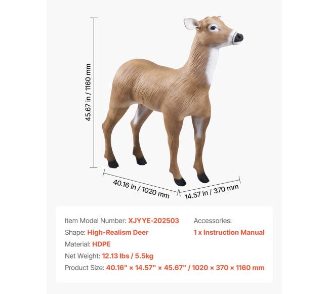 Elnių muliažas medžioklei su sulankstomomis kojomis6