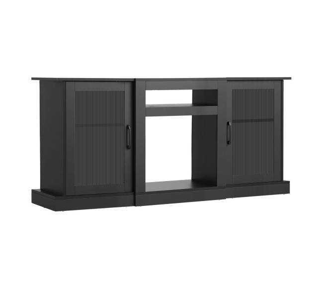 TV staliukas iki 65 colių televizoriams su stiklinėmis durimis10