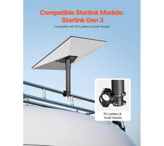 Starlink kopetėlės laikiklis su 360 reguliavimu3