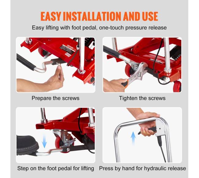 hidraulinis keltuvas ant ratukų, 230 kg talpa5