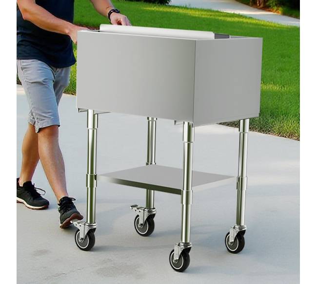 Komercinis ledo konteineris su ratukais7