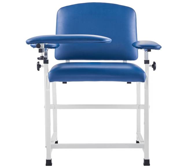 Kraujo ėmimo kėdė su reguliuojamais porankiais0