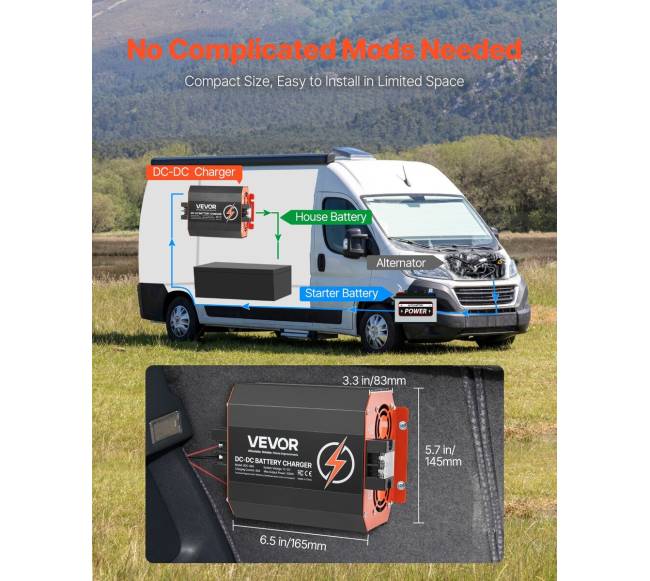 12V 40A nuolatinės srovės įkroviklis5