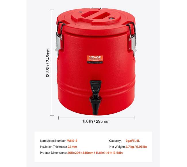 Izoliuotas gėrimų dozatorius 11.4L6