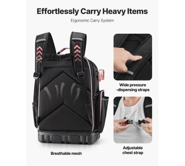 Įrankių kuprinė elektrikai su 56 kišenėmis3