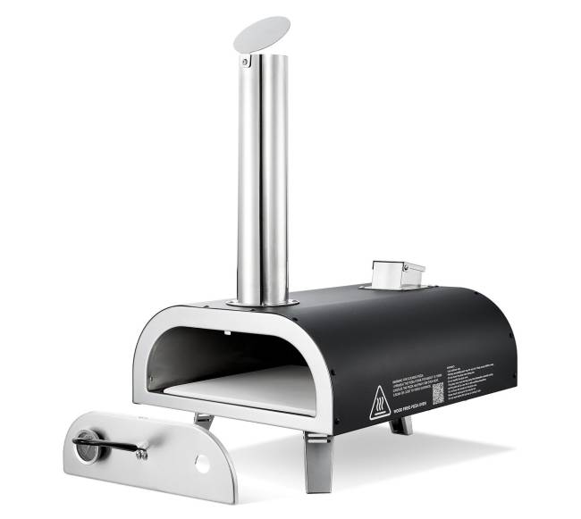 Nešiojama lauko picų krosnelė su medžio granulėmis0