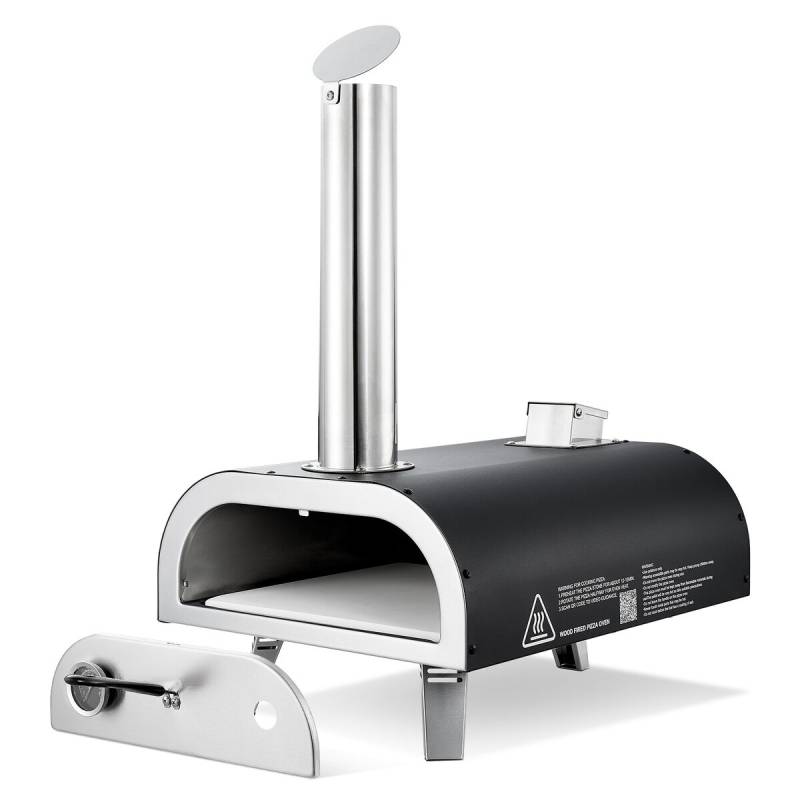 Nešiojama lauko picų krosnelė su medžio granulėmis0