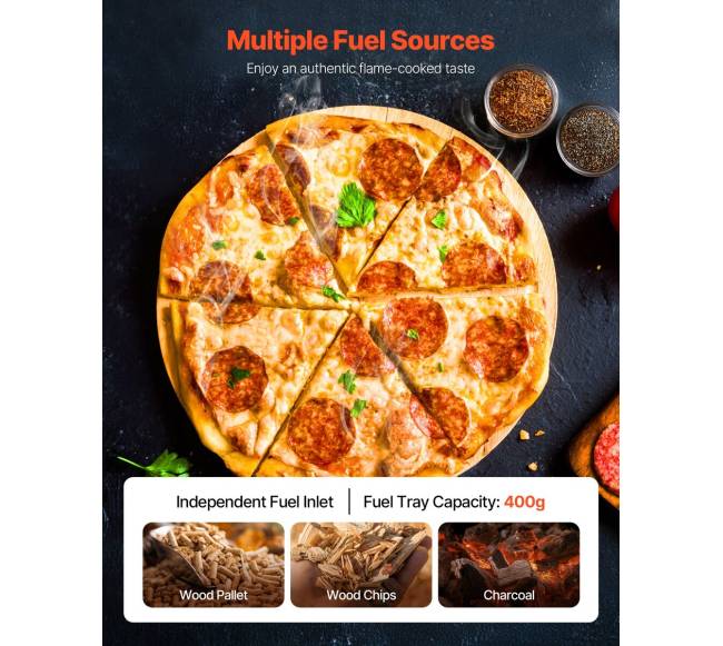 Nešiojama lauko picų krosnelė su medžio granulėmis2