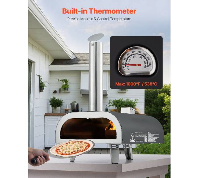 Nešiojama lauko picų krosnelė su medžio granulėmis3