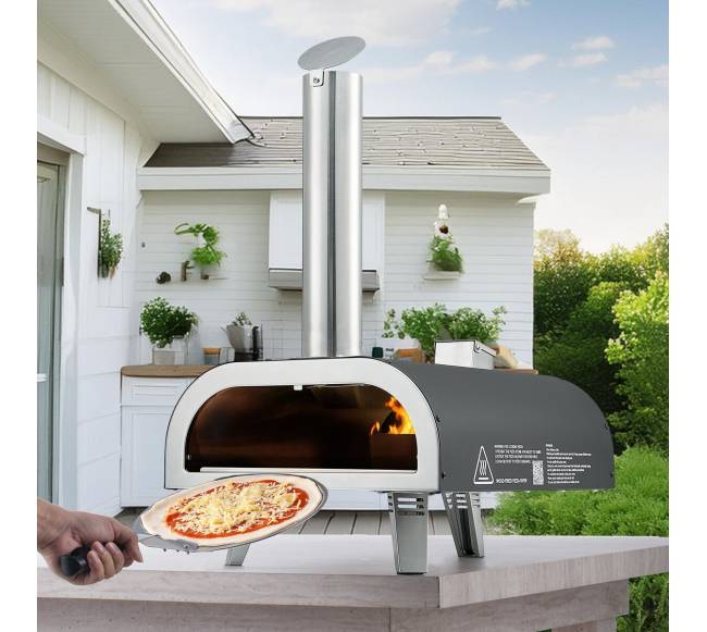 Nešiojama lauko picų krosnelė su medžio granulėmis7