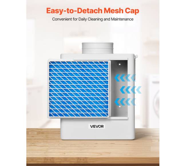 3 in 1 vidaus džiovyklių ventiliacijos komplektas ABS medžiaga4