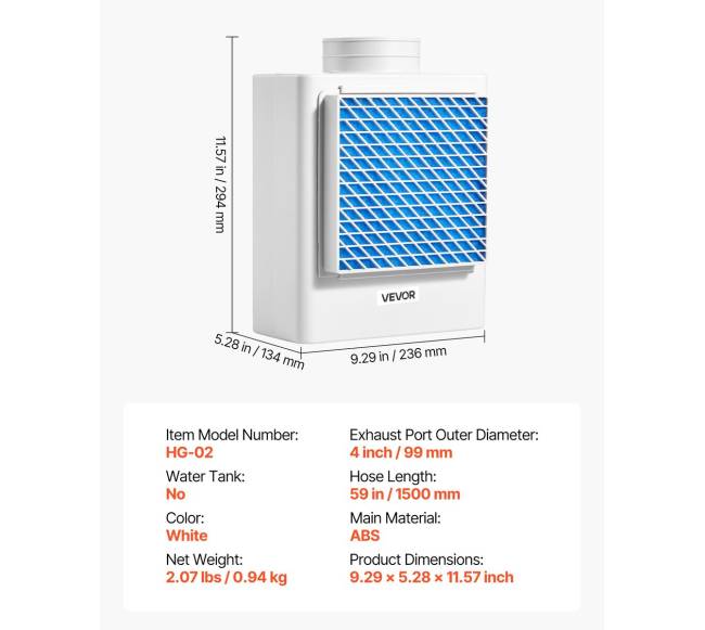 3 in 1 vidaus džiovyklių ventiliacijos komplektas ABS medžiaga6
