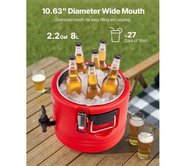 Izoliuotas gėrimų dispenseris 8L karštiems ir šaltoms gėrimams1