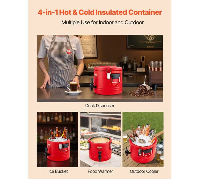 Izoliuotas gėrimų dispenseris 8L karštiems ir šaltoms gėrimams4