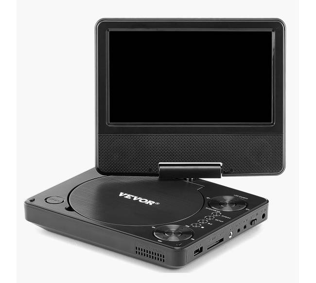 Nešiojamas DVD grotuvas su besisukančiu ekranu10