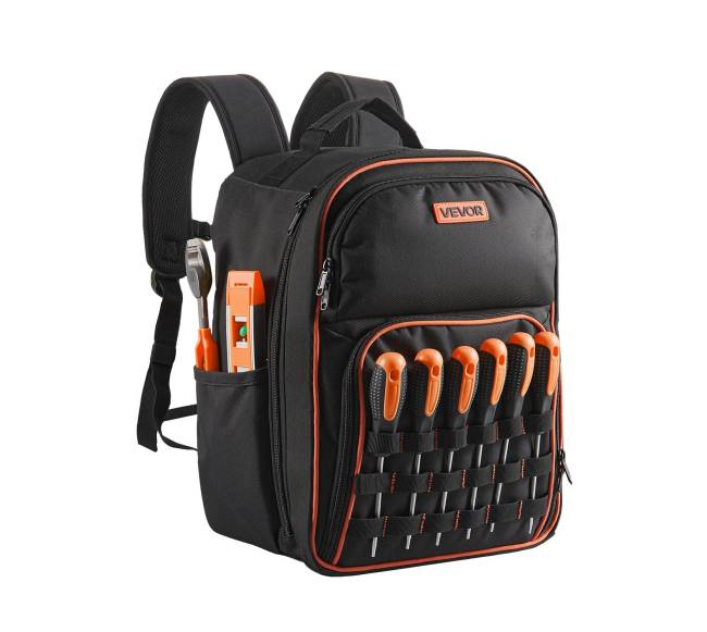 Įrankių kuprinė 49 kišenių elektriko įrankiams0