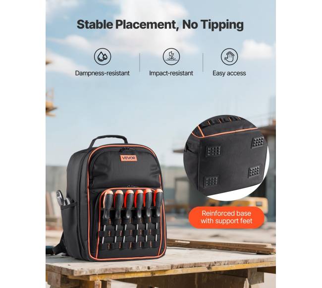 Įrankių kuprinė 49 kišenių elektriko įrankiams4