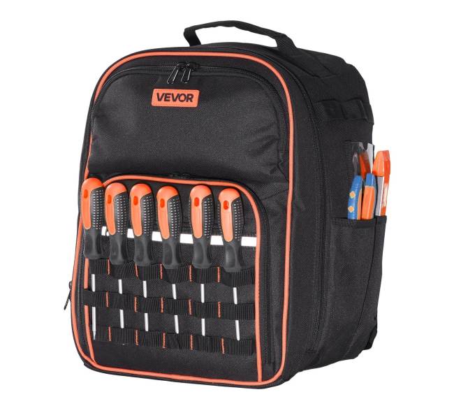 Įrankių kuprinė 49 kišenių elektriko įrankiams10