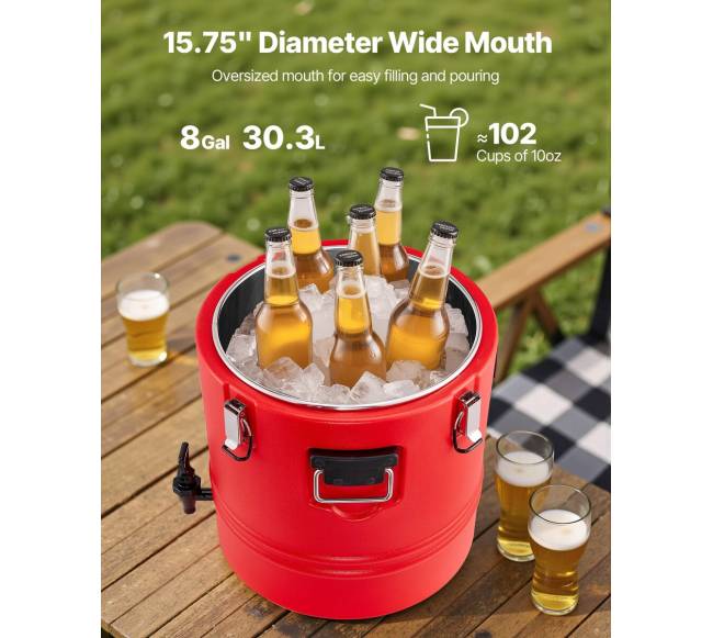 Izoliuotas gėrimų dozatorius 30L šaltam ir karštam naudojimui1