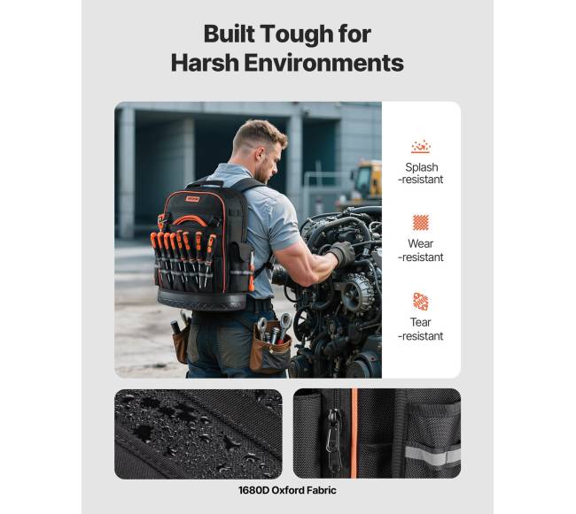 Elektriko kuprinė su 64 kišenėmis1