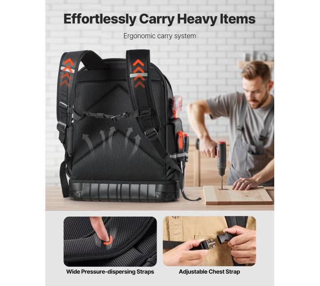 Elektriko kuprinė su 64 kišenėmis3