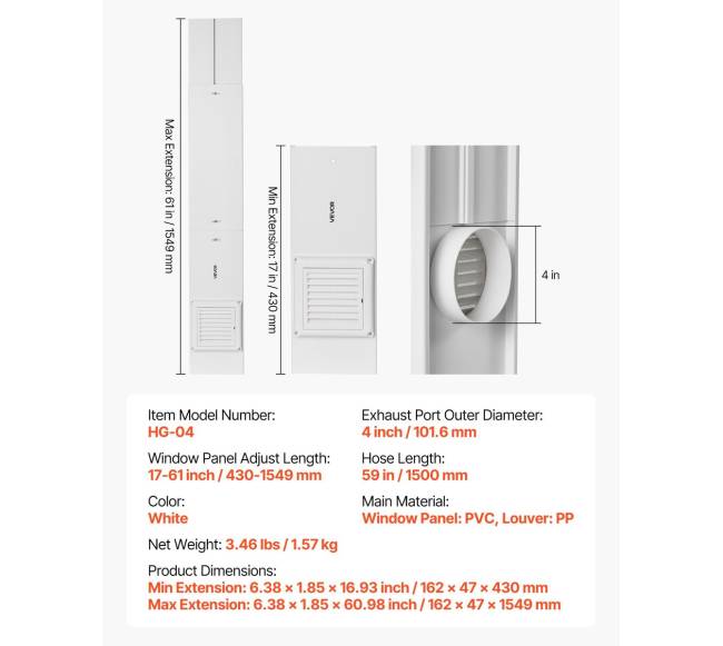 Džiovyklės ventiliacijos langų rinkinys slankiojamoms langų angoms6