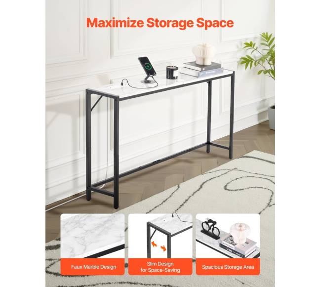 Marmurinis konsolinio staliuko dizainas su elektros lizdu4