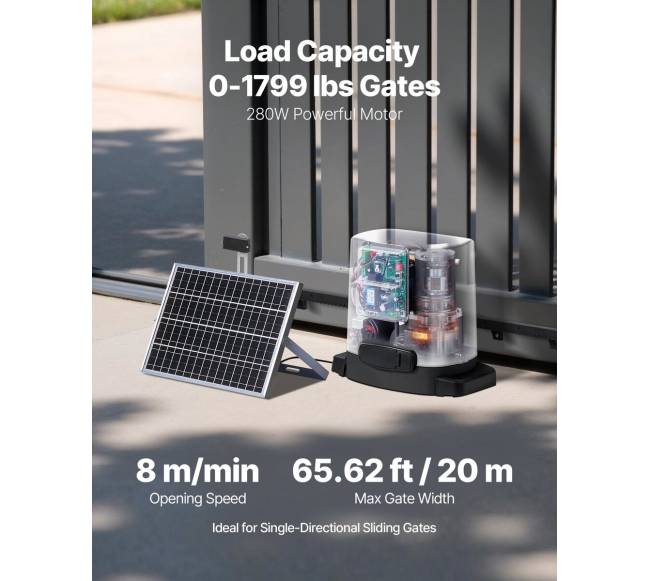 280 W saulės vartų atidarytuvas 816 kg1