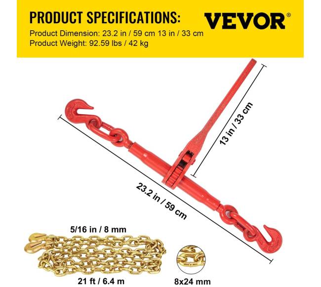 Grandininis tvirtinimo komplektas, 8 mm6