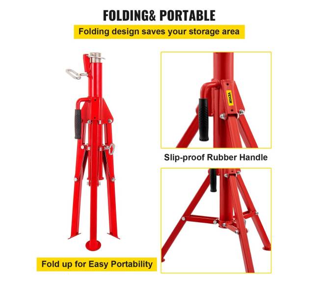 V formos vamzdžio stovas 0.3-30.5 cm, reguliuojamas aukštis 71.1-132.1 cm4