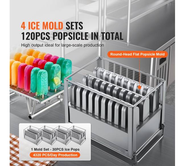 Komerciška ledų ant pagaliuko gaminimo mašina2