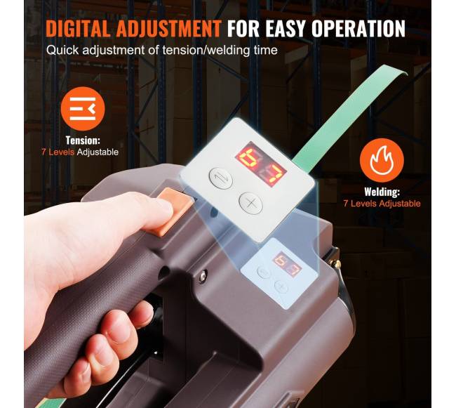 Automatinis elektrinis diržų užtraukimo įrankis 1-1,9 cm diržams4