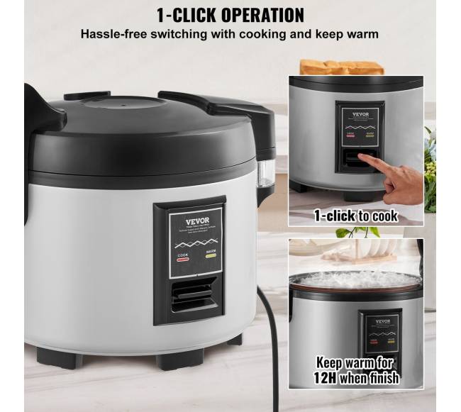 Komercinis ryžių virimo aparatas 45 puodelių5