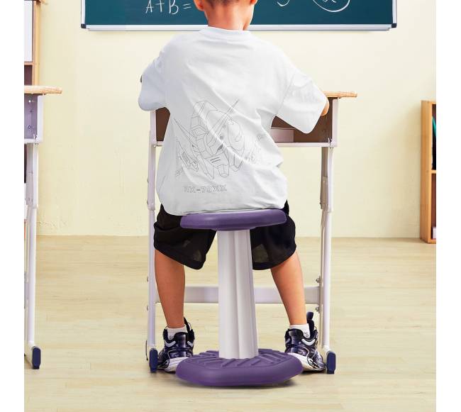 Vaikiška svyruojanti kėdė su pagalvėle, violetinė7