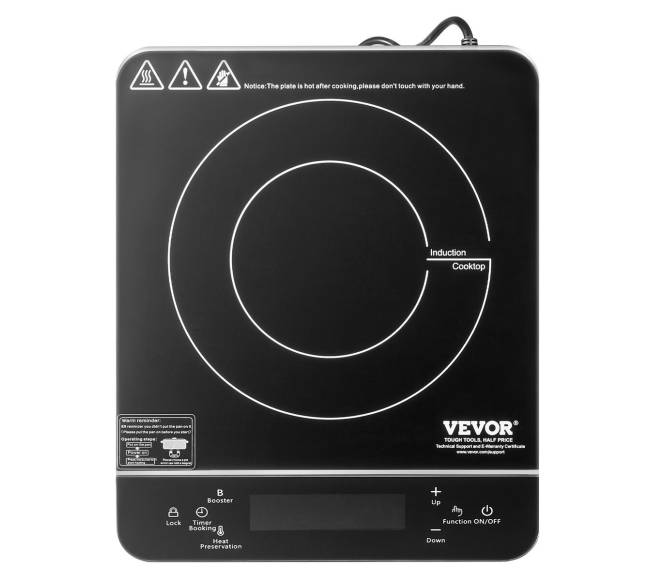 Nešiojama indukcinė viryklė 2200W, 9 lygiai8