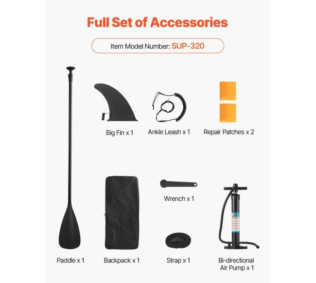 Pripučiama irklentė 3,23 m su irklo priedu6