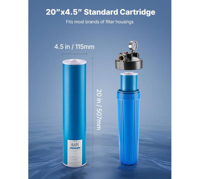 Viso namo vandens filtro kasetė 4,5 x 20 cm3