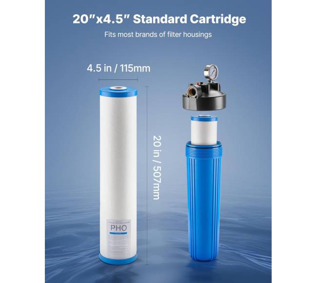 Viso namo vandens filtro kasetė 115x507 mm3