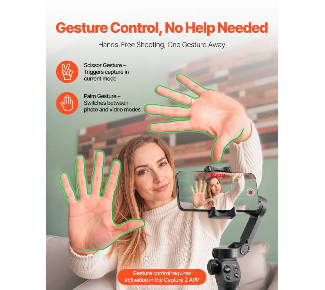 Išmaniųjų telefonų 3 ašių gimbalo stabilizatorius3