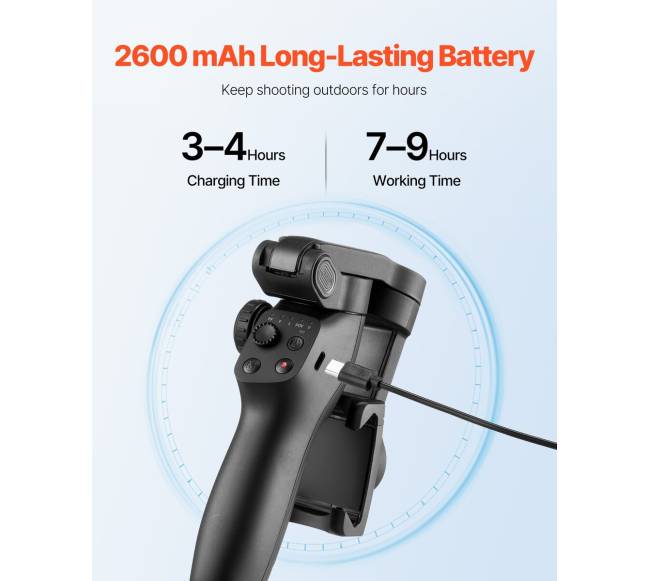 Išmaniųjų telefonų 3 ašių gimbalo stabilizatorius5