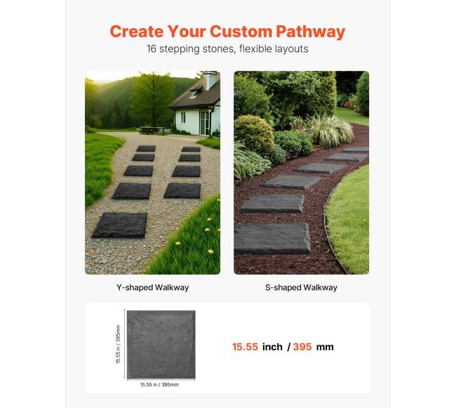 Dekoratyvinės sodo plytelės 16 vnt5