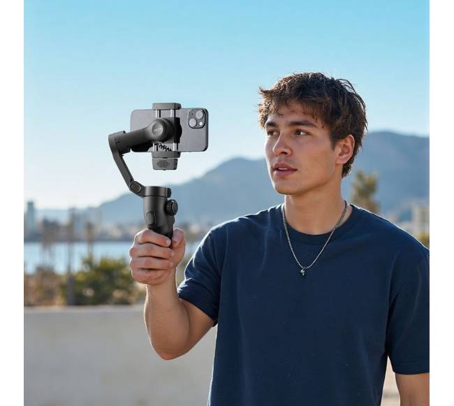 3 ašių išmaniojo telefono gimbalas su AI sekimu7