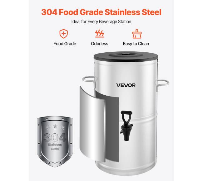 Šalto gėrimo dozatorius, 15L iš nerūdijančio plieno2