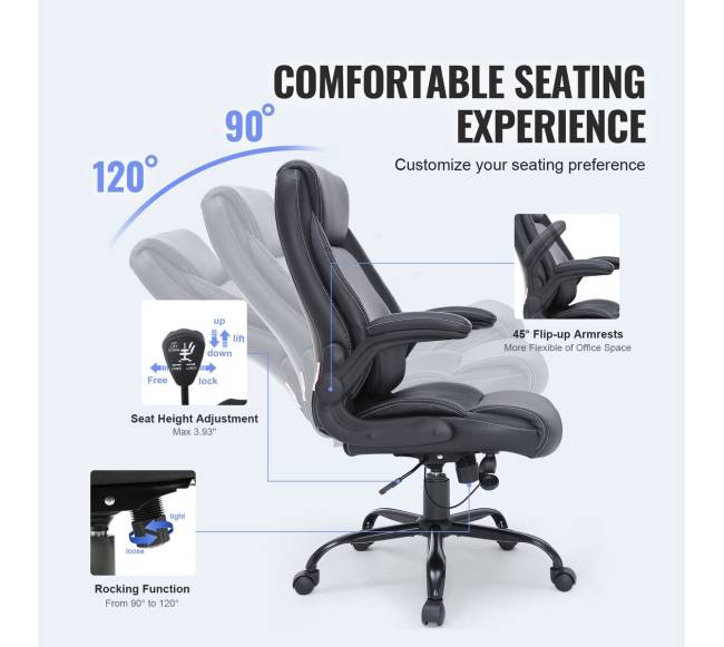 Ergonominė biuro kėdė su reguliuojama atrama5