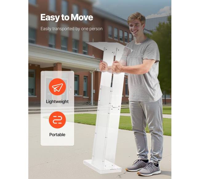 Akrilo podiumas su plačia skaitymo vieta5