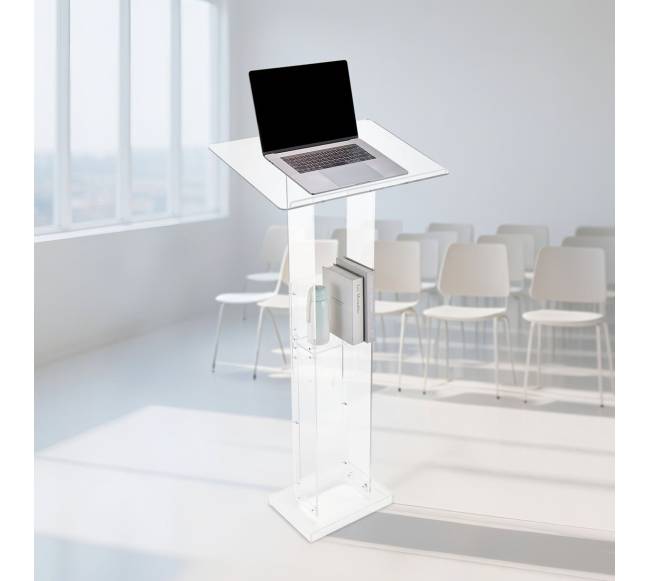Akrilo podiumas su plačia skaitymo vieta7