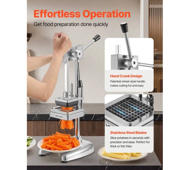 Pramoninis bulvių pjaustiklis su 3 ašmenimis3