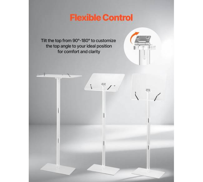 Akrilinė tribūna su reguliuojamu kampu2