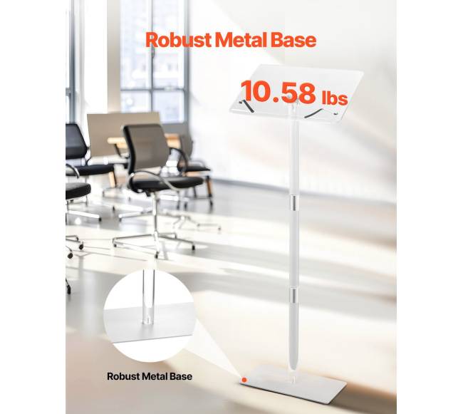 Akrilinė tribūna su reguliuojamu kampu4