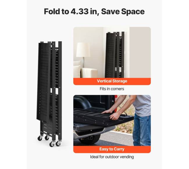 Trijų lygių lankstoma lentyna su ratukais4